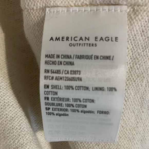 NWT AEO Crochet 100% Cotton mini Dress. Size Large - Picture 6 of 8